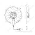 Motor del ventilador del radiador de refrigeración para VW TOUAREG PORSCHE